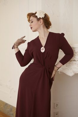 30ies evening gown detail
